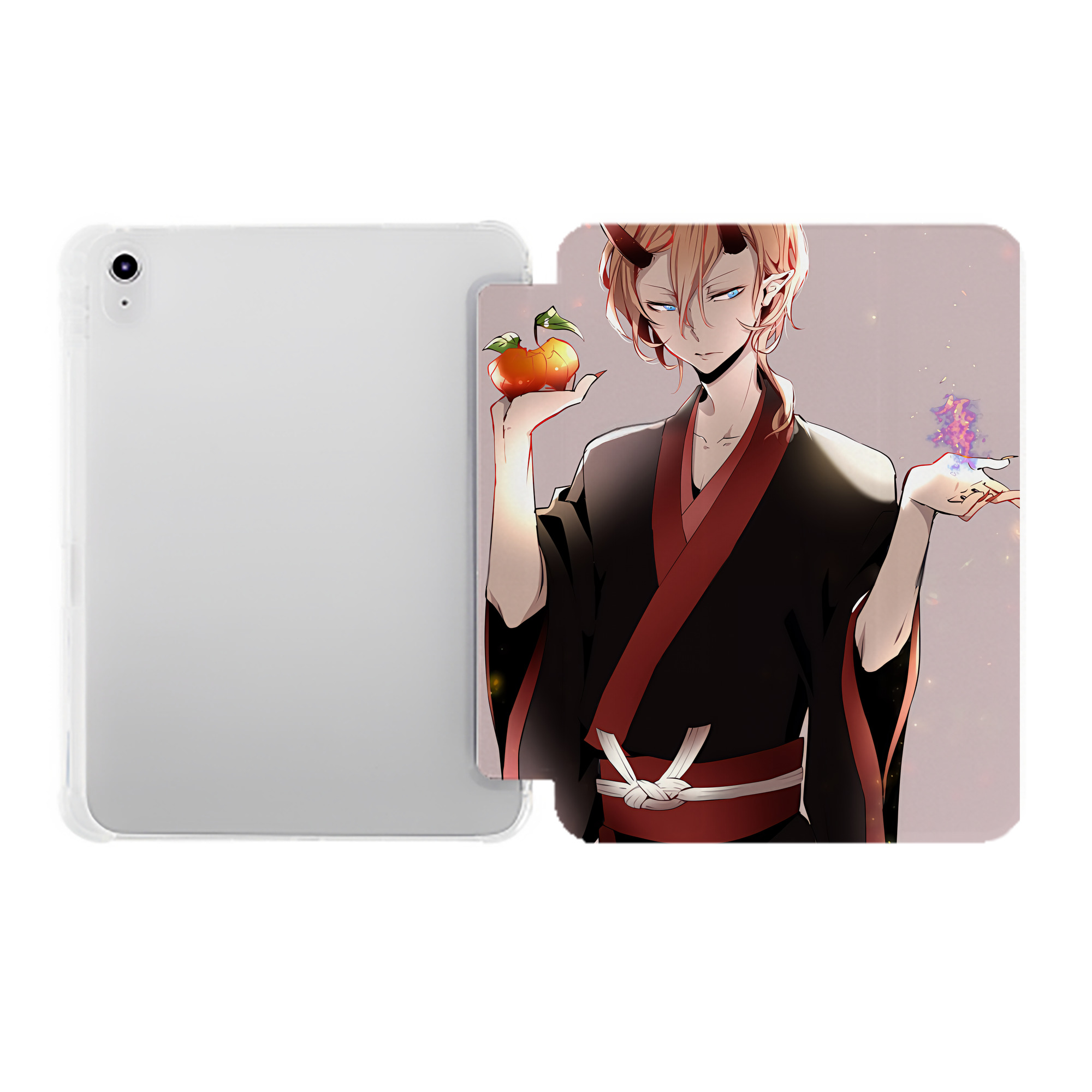 （画像用） 文豪ストレイドッグス Bungo Stray Dogs IPad ケース ペン収納付き 三つ折りスタンド PUレザー×シリコン 対応機種9.5/10.5/10.9インチ
